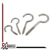 SC-Normteile SC9080 Screw Hooks with Wooden Thread – 6 x