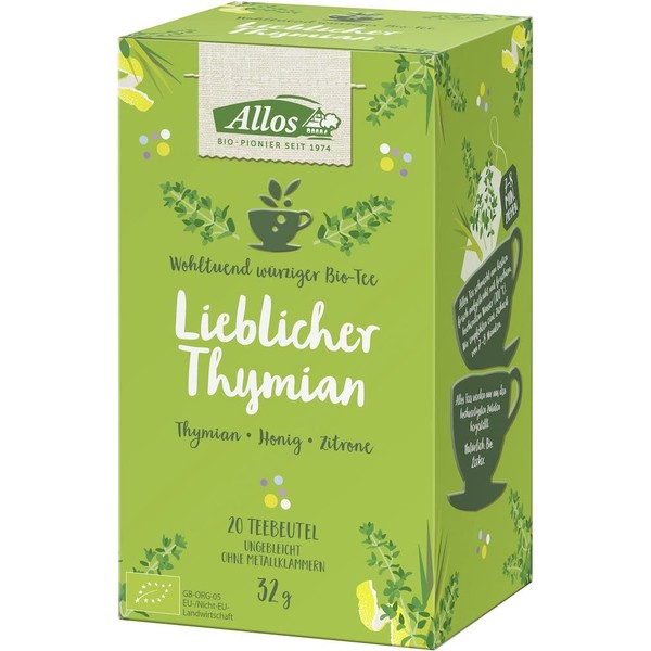 Allos Organic Sweet Thyme Tea (6 x 32 g)