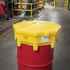PIG Poly Drum Funnel | Hinged Lid | for 55
