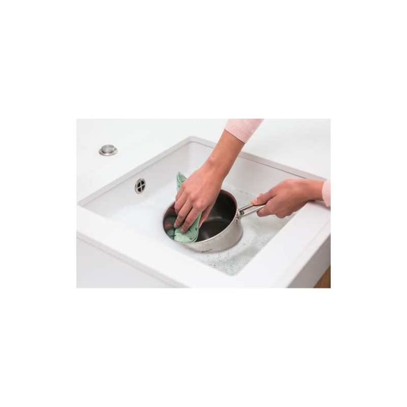 Brabantia 2 paños de Limpieza de Microfibra (Verde Jade) absorbentes
