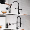 AIMADI Black Kitchen Faucet with 2 Function Sprayer,Commercial Stainless Steel