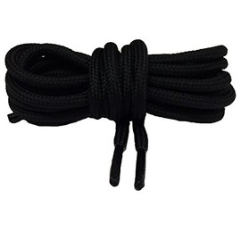Big Laces Round Shoelaces Black 45cm [Apparel]