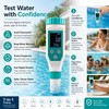 7-in-1 Digital Pool Water Tester for Maintenance – pH, Chlorine,