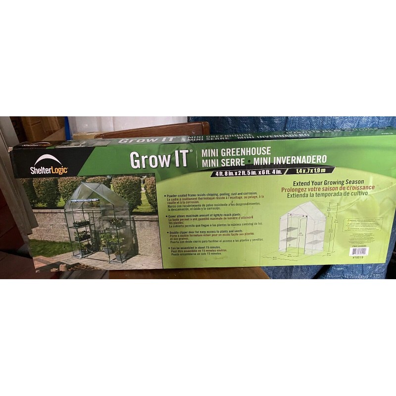 ShelterLogic Shelter Logic #70519 Grow It 4 Tier Mini Growhouse