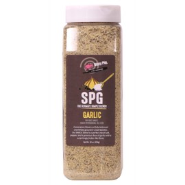 Dizzy Pig SPG Garlic (Salt, Pepper & Garlic) Seasoning Rub (Quart Shaker) - Hand Made in the USA - Seasons Around 120lbs of Food - MSG Free, Gluten Free