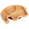 Tiny Dining Children's Bamboo Elephant Plate with Suction Cup -