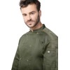 Chef Works Men's Mojave Chef Coat, Olive, Medium
