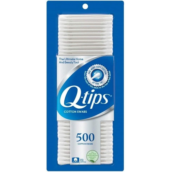 Q-tips Cotton Swabs, 500 ct (pack of 4)