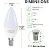 GOSCHE E12 Led Ceiling Fan Light Bulbs, 6W B11 Led