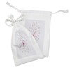 Ambesonne Almond Blossom Fabric Pouch Set of 2, Sakura with