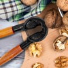 ZHIYUQL® Pack of 2 Nutcrackers Walnuts with Non-Slip Wooden Handle,
