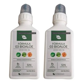 2 Frascos Fórmula 03 Aloe Vera Nopal Estreñimiento Gastritis