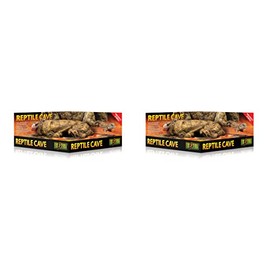Exo Terra New Reptile Cave, Small, Natural Hiding Place (2 Pack - Small)