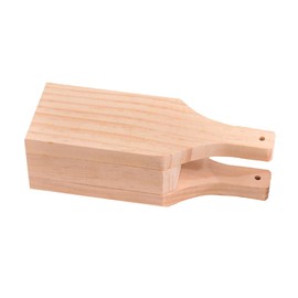 GRIRIW Wooden Plantain Smasher Press Non Stick Potato Slicer for Baking Ergonomic Handle Kitchenware