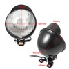 5.5" Motorcycle Headlight Front Round Visor Light Lamp Black/Chrome For