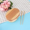 1Layer Bento Box Wood Lunch Box Wooden Sushi Tableware Bowl