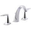 KOHLER K-45102-4-CP Alteo 2-Handle Widespread Bathroom Faucet Polished Chrome