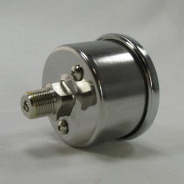 Billet Proof Designs 60 psi Oil Pressure Gauge with a Carbon Fiber Face Motorcycle Chopper Harley