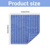 Blue White Stripe Hand Towels 4 Pack, 14.6x14.6 Inch Cotton