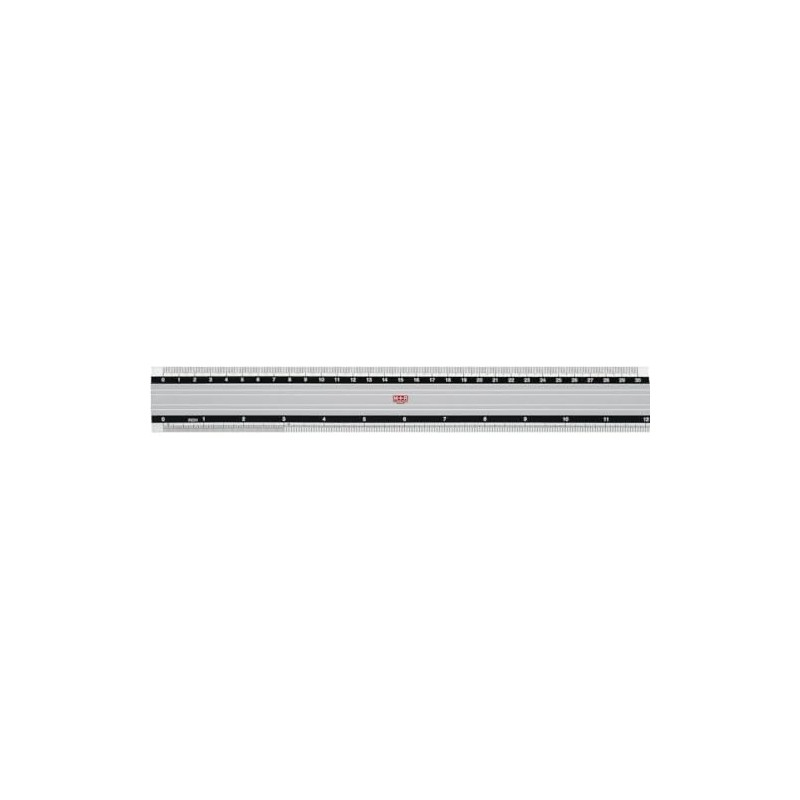 M + R 18300000 Ruler Aluminium 30 cm cm and