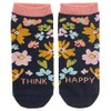Karma Ankle Socks, Navy Floral, One Size
