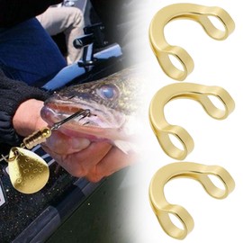 SG Store 200 Stück Zusammenklappbare Angel-Spinnerschnallen Groß 6 X 4,2 Mm Und Klein 4,4 X 4 Mm DIY Inline-Spinnerbait Walleye-Angelzubehör Messing