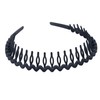 Yeshan Diademas de dientes de plástico, diademas onduladas con peines,