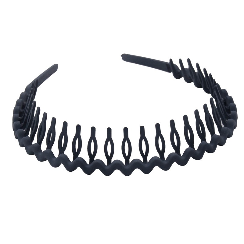 Yeshan Diademas de dientes de plástico, diademas onduladas con peines,