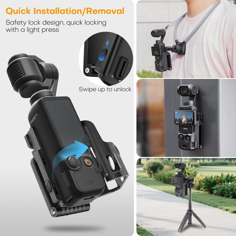 REYGEAK Magnetic Holder Stand for DJI Osmo Pocket 3, Pocket3