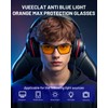 VUEECLAT Gafas antiluz azul – 98% bloque HD cómodas, protección