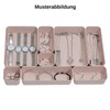 1 x Drawer Organiser Set, 8 Pieces, Pastel Green, Universal