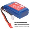 7.4V 1100mAh RC Helicopter Battery with 3-Way Conversion Line Fits