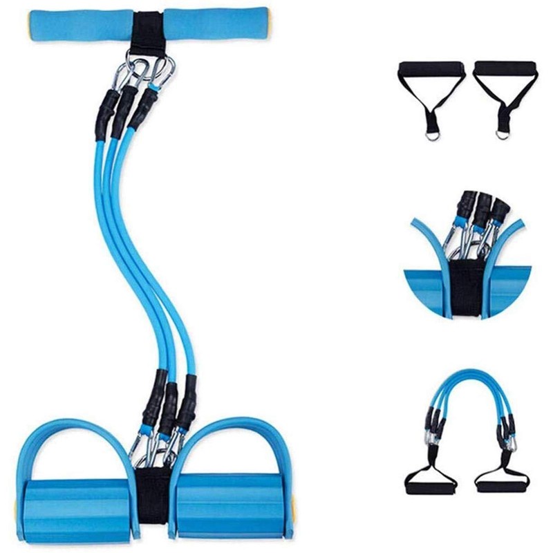 Fitness Chest Expander Muscle Pull Exerciser - 3-in-1 Adjustable Tension