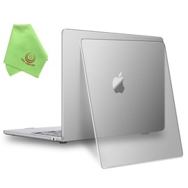 UESWILL [Invisible Ultra Thin] Case for 2022-2025 MacBook Air 13 inch M4 A3240 M3 A3113 M2 A2681 with 13.6" Liquid Retina Display, Premium Translucent Slim Hard Shell Cover, Space Gray