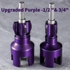 2pcs Integrated Internal & External Pipe Threading Tool with 1/2''