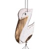 Coastal Pelican Windchime – Whitewashed Bamboo & Distressed White Wood