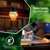 LUJII 6.8FT Solar Shepherds Hooks for Outdoors, Decorative RGB Lights,