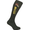 Jack Pyke Pheasant Embroidered Shooting Socks Olive Green with Garters