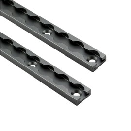 VanEssential 12" Venture Track T-6 Aluminium L-Track Gray Anodized (Rectangle Profile) - 2 Pack