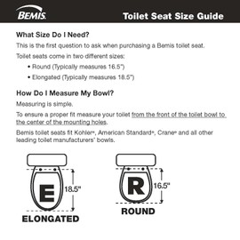 Mayfair 1440EC 000 Open Front Molded Wood Toilet Seat, Elongated, White