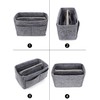 LEXSION Felt Purse Bag Organizer Insert with zipper Bag Tote