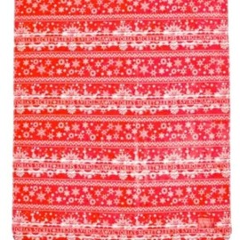 Victoria's Secret Sherpa Plush Fleece Blanket Stadium Throw Blanket Red Holiday