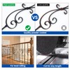 Muzata 10P 44" Hollow Satin Black Iron Double Twist Metal