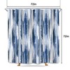 SVBright Abstract Navy Blue Shower Curtain 72Wx72L Inch Modern Ombre