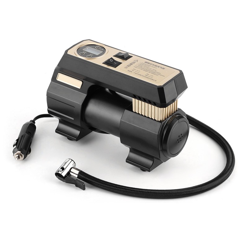 12V Portable Car Digital Air Pump Soundproof Tire Inflator with