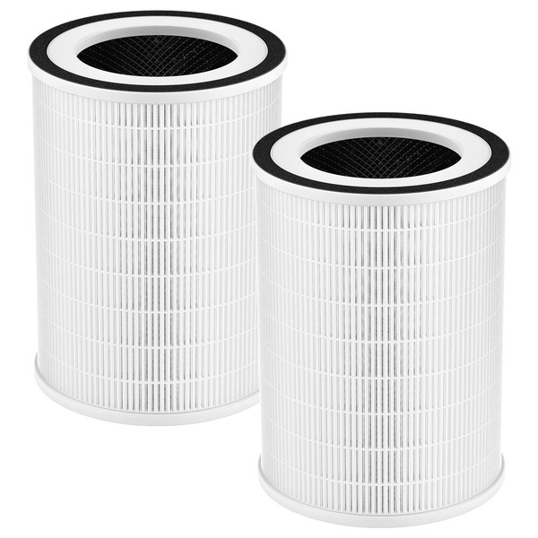2 Pack Compatible HEPA Filter for Afloia, KILOPLUS, KILOPRO, MIRO, MIRO PRO and MORENTO Air Purifiers - H13 True HEPA 360° 3-Stage Filtration