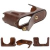 Mugast Camera Case Cover,PU Leather Half Body Shell Protector with