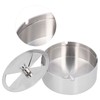 Ashtray Outdoor Thickened Stainless Steel Windproof Rotating Cover Design Finely
