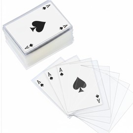 Chuangdi 200 Pieces Deck Sleeves, Standard Size Board Game Card Sleeves, Card Protectors Compatible with the Gathering MTG, 66 by 91 mm (Clear)