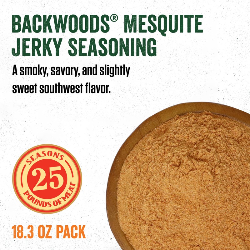 LEM Products Backwoods Mesquite Jerky Seasoning, Ideal for Wild Game